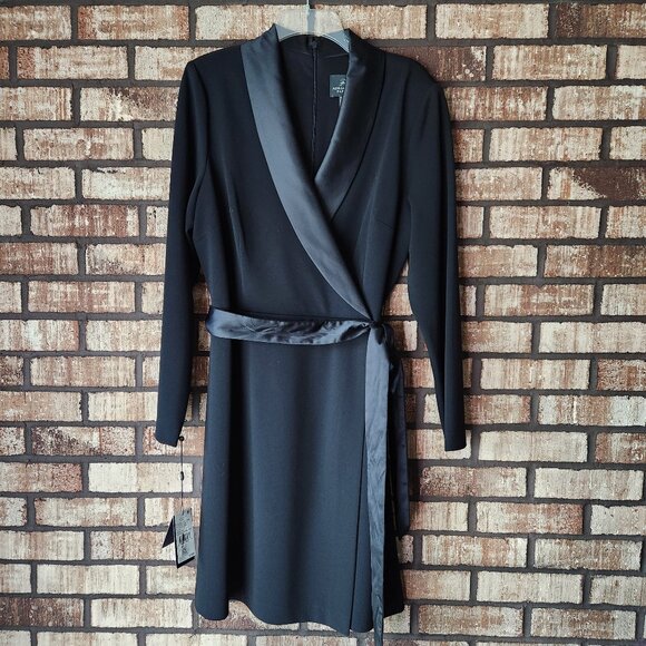 Adrianna Papell Dresses & Skirts - Adrianna Papell Black Tuxedo Dress Size 14 NWT